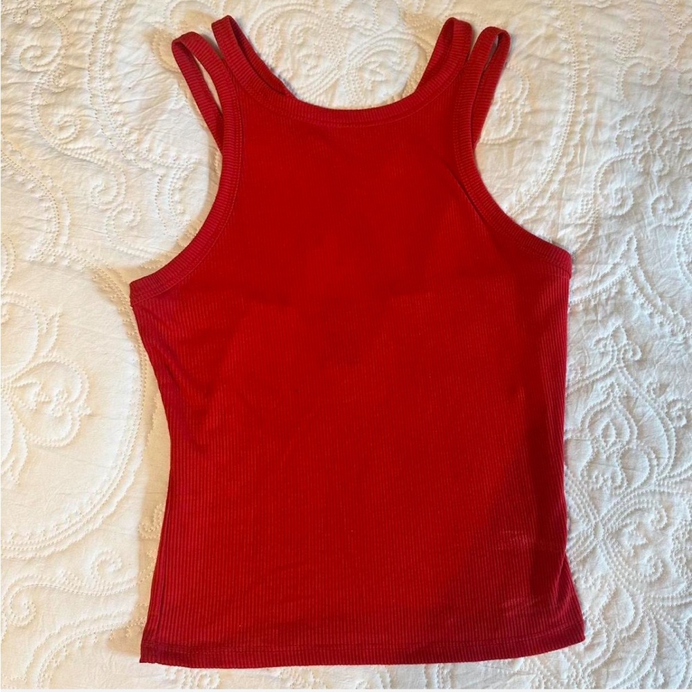 Rue21 Red Double Strap Tank Top